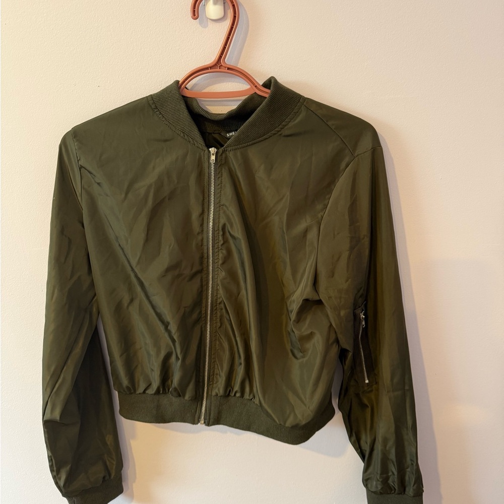Dark Green Bomber Jacket